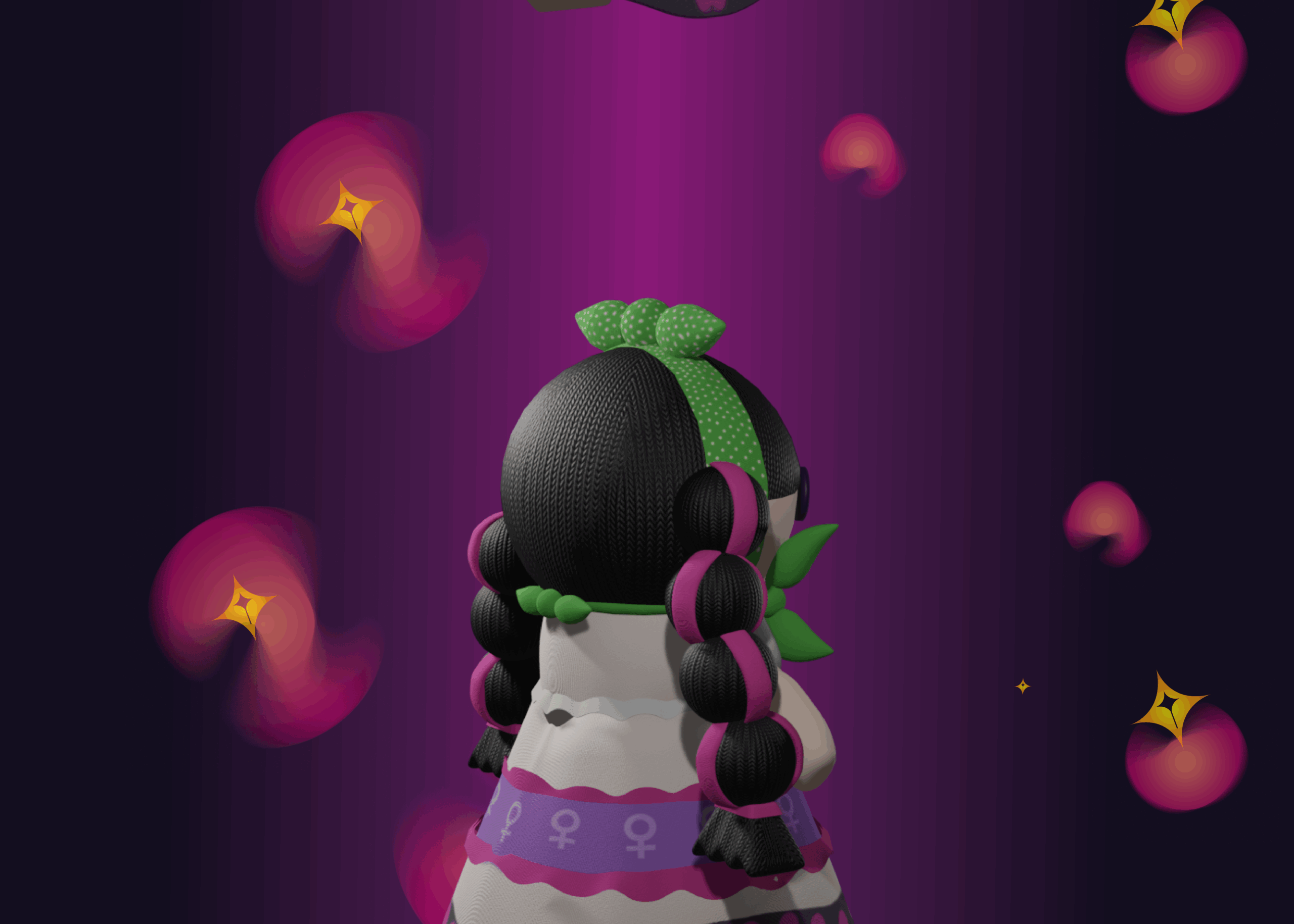 Muñeca feminista modelado 3D